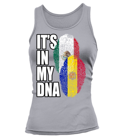 Andorran And Mexican Mix Heritage DNA Flag Tank top Woman