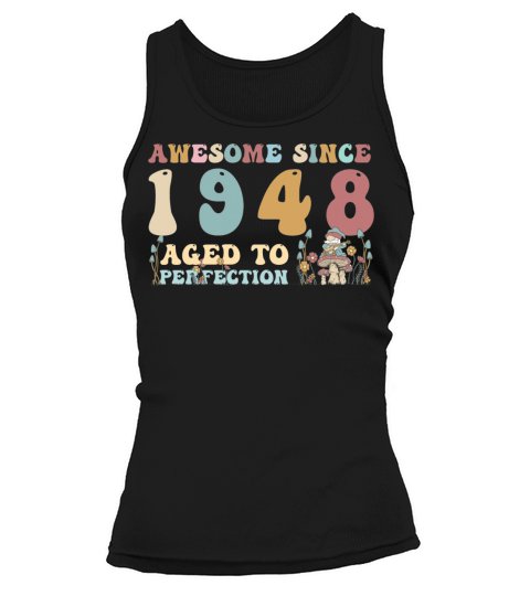 Awesome since 1948 - 75th Birthday - 2023 Groovy Tank top Woman