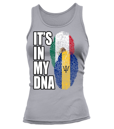 Barbadian And Mexican Mix Heritage DNA Flag Tank top Woman