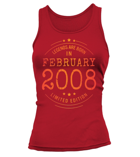 Birthday February 2008 Limited Edition Vintage Tank top Woman