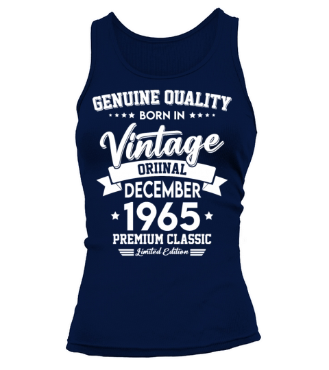 Born In December 1965 Original Vintage Tank top Woman
