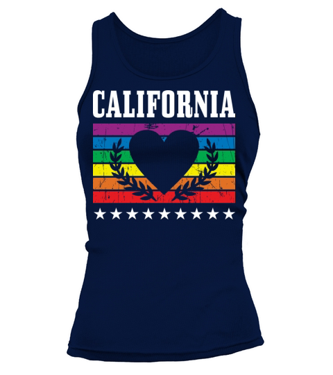 California Pride Flag Pride Month LGBTQ Flag LGBT Tank top Woman