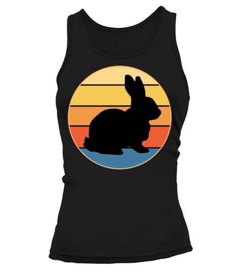 Cute Rabbit Bunny Retro Sunset Vintage Animal Pet Tank top Woman