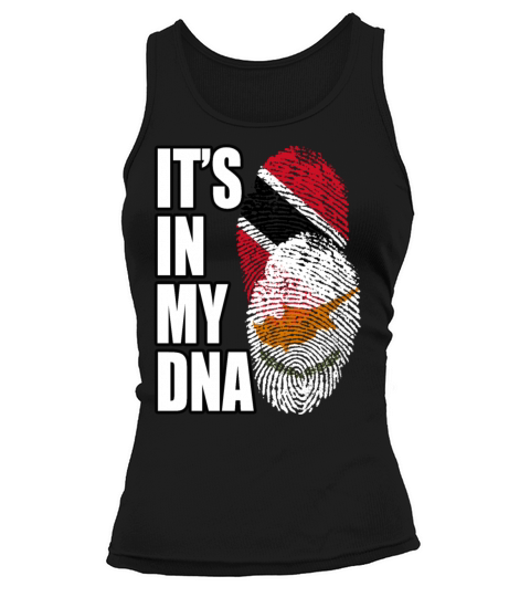 Cypriot And Trinidad Tobago Mix Heritage DNA Flag Tank top Woman