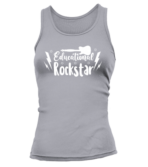 Educational Rockstar Funny Teacher Quote Back to S Tank top Woman