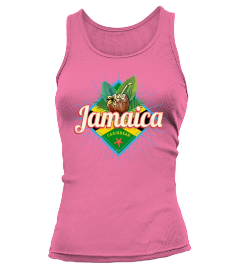 Jamaica caribbean retro flag vacation vintage Tank top Woman