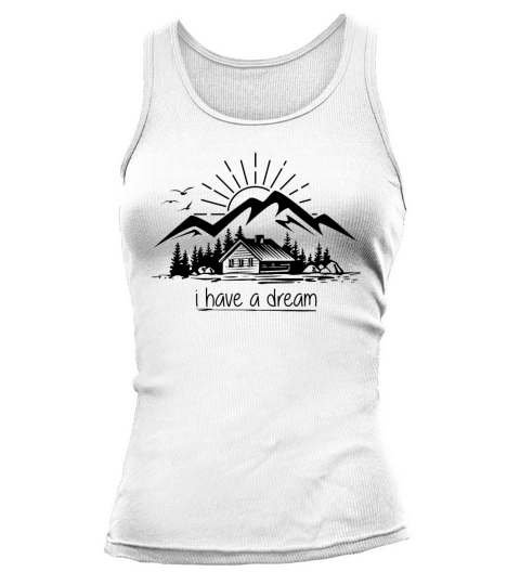 Mountain cottage cabin mountains saying quote Tank top Woman