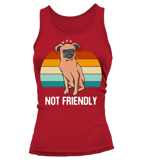 Not Friendly Funny Sarcastic Humor Sarcasm Introve Tank top Woman