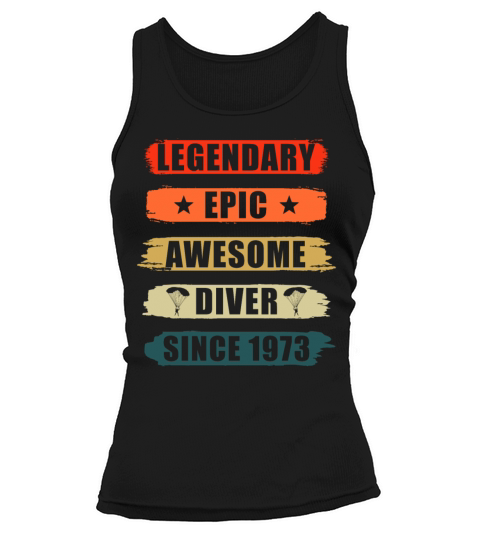 Parachutist Gift Vintage 1973 Tank top Woman