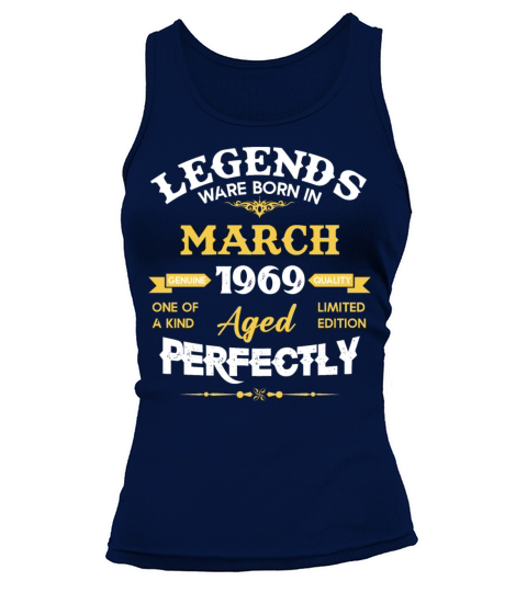 Vintage Aged To Perfection March 1969 Tank top Woman