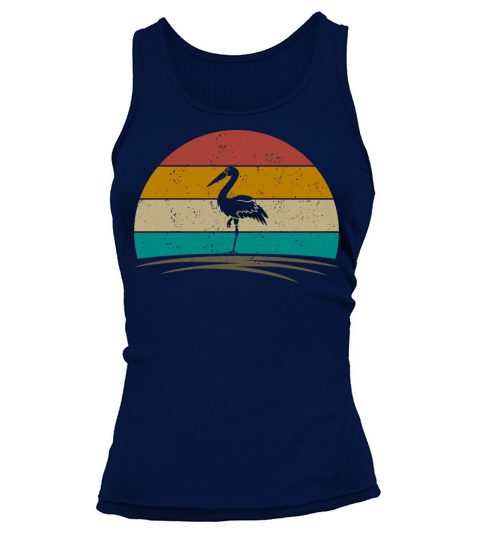 Vintage Heron Bird Retro Distressed Heron Lover Me Tank top Woman