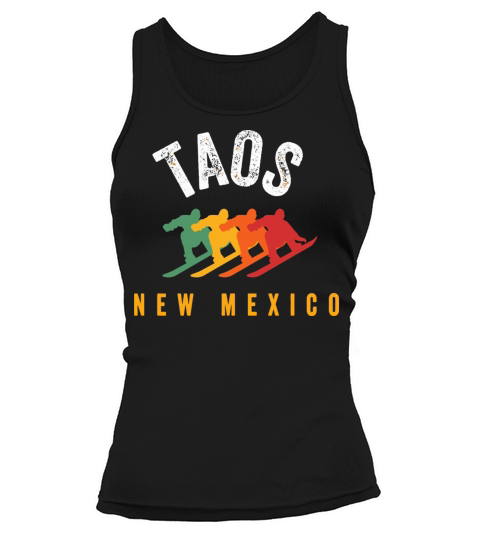 Vintage Taos Nm Us New Mexico Ski Snowboard Mounta Tank top Woman