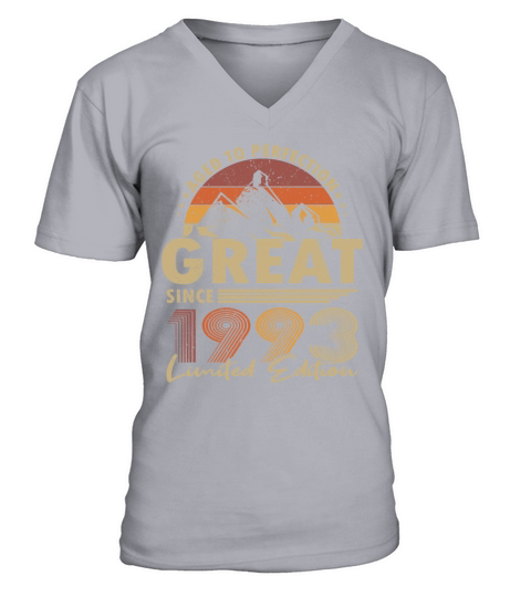 30th birthday vintage 1993 great since 1993 V-Neck T-shirt
