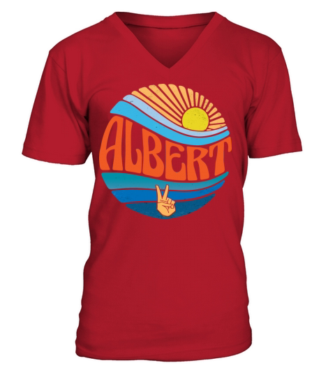 Albert Shirt Vintage Sunset Albert Groovy Tie Dye V-Neck T-shirt