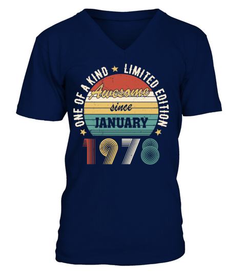 Awesome Since January 1978 Limited Edition V-Neck T-shirt