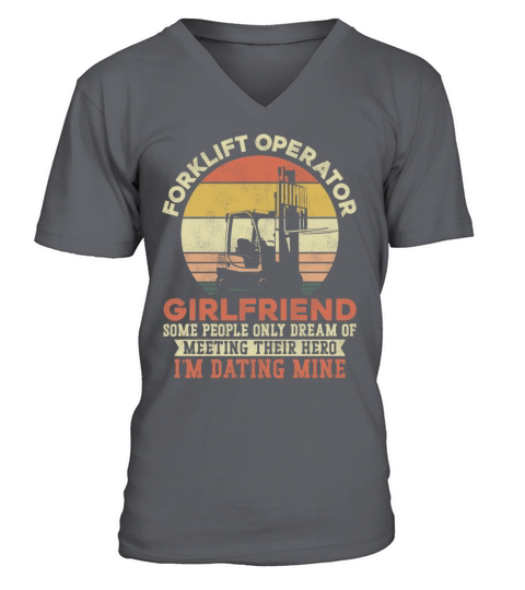 Certified Forklift Truck Operator V-Neck T-shirt