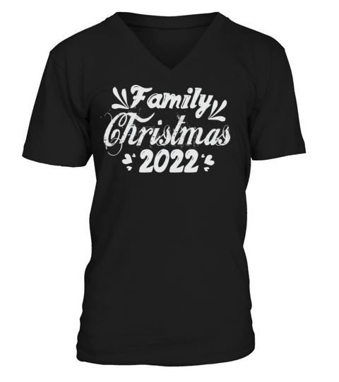 Family Christmas 2022 V-Neck T-shirt
