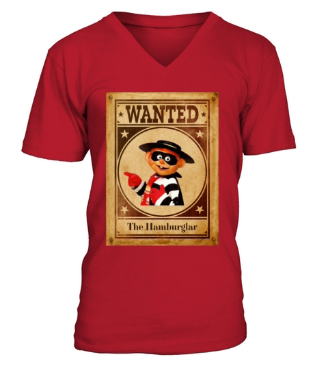Hamburger Lover V-Neck T-shirt