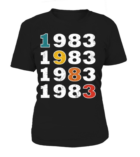 40th birthday vintage 1983 retro vintage style Women's T-Shirt