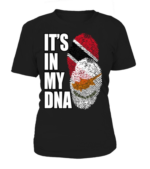 Cypriot And Trinidad Tobago Mix Heritage DNA Flag Women's T-Shirt