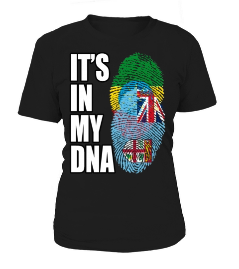 Fijian And Ethiopian Mix Heritage DNA Flag Women's T-Shirt