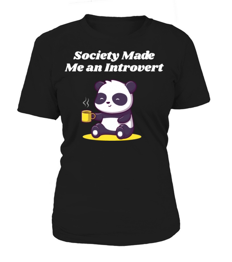 Handcrafted by Society Introvert Sayings Antisocia Women's T-Shirt