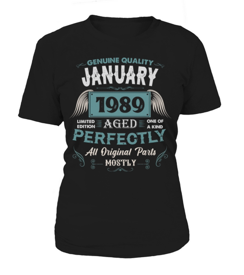 January 1989 Vintage Birthday Present Women's T-Shirt