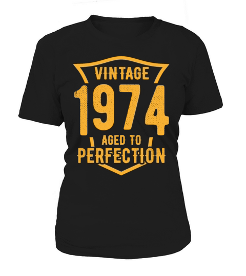 Vintage 1974 Aged To Perfection 49th Birthday Women's T-Shirt