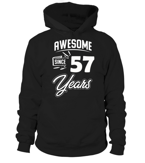 57 Birthday Party Old Year Of Construction Hoodie Unisex