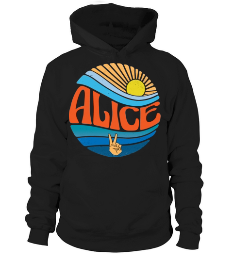 Alice Shirt Vintage Sunset Alice Groovy Tie Dye Hoodie Unisex