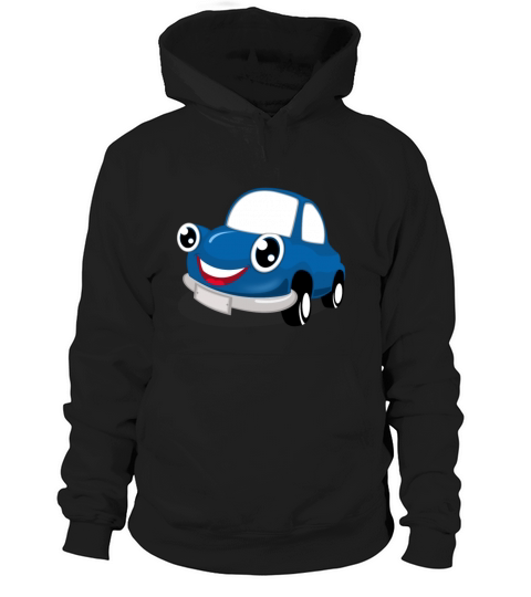 Cool blue cartoon young boys baby sportscar Hoodie Unisex