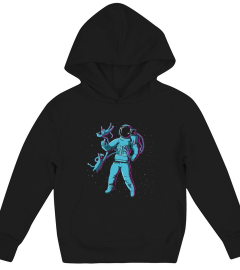 Intergalactic Cat Fancy Enthusiast Kids Hoodie