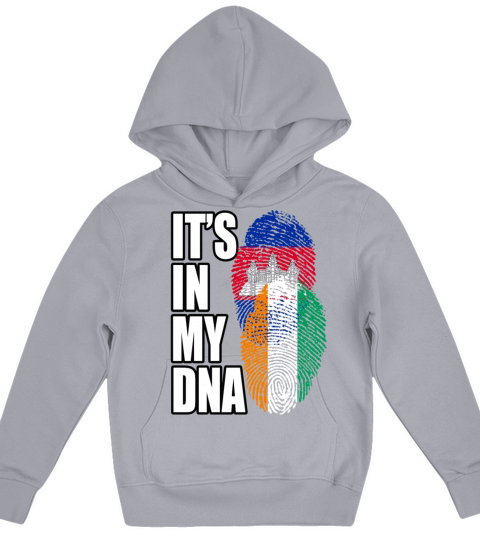 Ivorian And Cambodian Mix Heritage DNA Flag Kids Hoodie