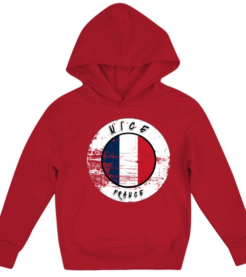 Nice France Vintage Kids Hoodie