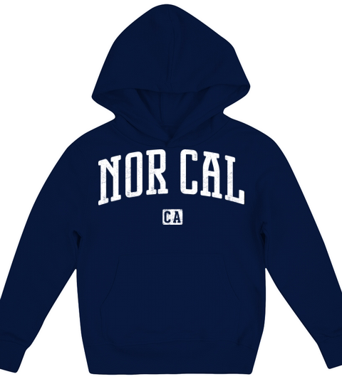 NorCal California Vintage Style Kids Hoodie
