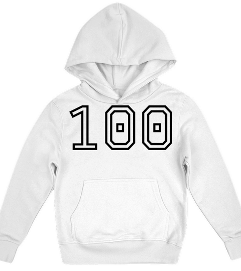 Number 100 Kids Hoodie
