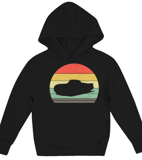 Retro Sportscar Car Vintage Sunset Musclecar Gift Kids Hoodie