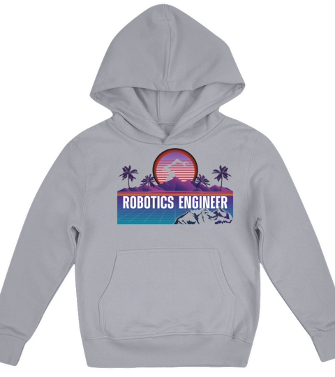 Robot Robotics Engineer Retro Kids Hoodie