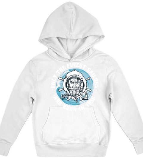 Sailors Sailboats Vintage 1956 Birthday fun Kids Hoodie