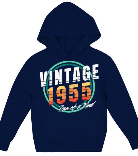 Vintage 1955 Shirt for Men Women 68 Year Old 68th Kids Hoodie