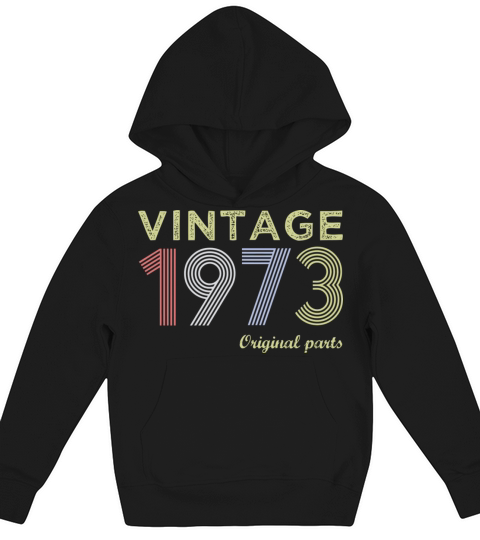Vintage 1973 Birthday GiftGift Tee Kids Hoodie