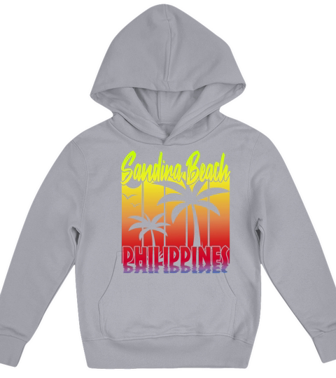 Vintage Sandira Beach Philippines Kids Hoodie