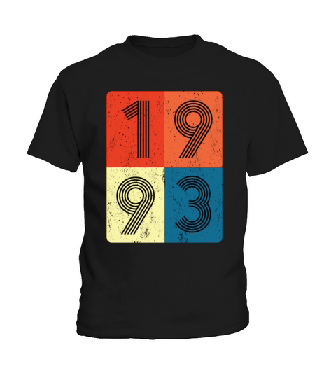 30th birthday vintage 1993 retro style collage Kids T-Shirt