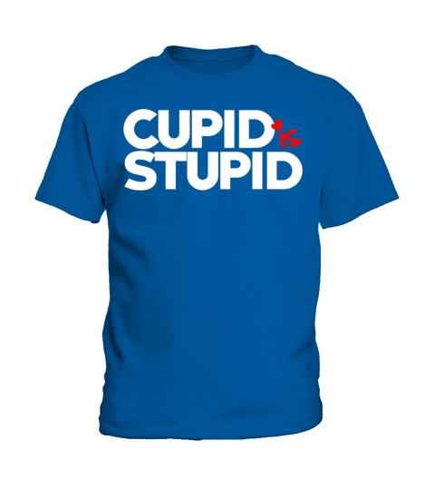 Cupid is Stupid shirt funny anti valentines day t Kids T-Shirt