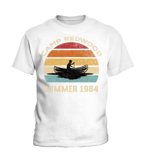 Distressed Retro Vintage Camp Redwood 1984 Kids T-Shirt
