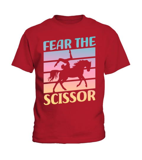 Fear The Scissor Horseback Vaulting Kids T-Shirt