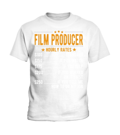 Film Producer Hourly Rates Kids T-Shirt