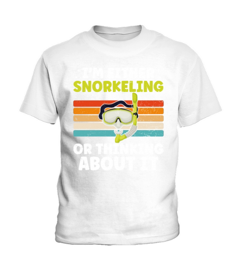 Funny Snorkeling Dive Design For Snorkeler Cool Kids T-Shirt