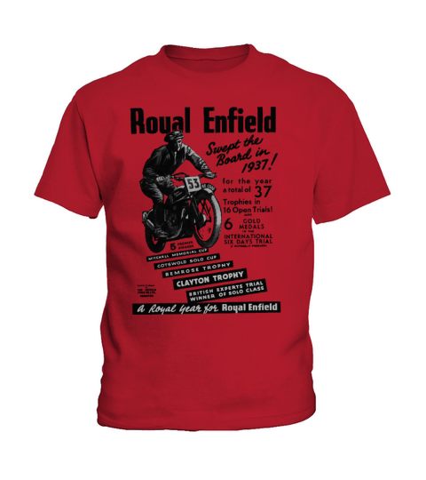 Gorgeous 1937 Royal Enfield Motorcycles Kids T-Shirt