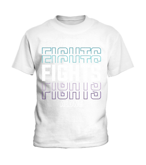 Nobody Fights Alone Mental Health Kids T-Shirt